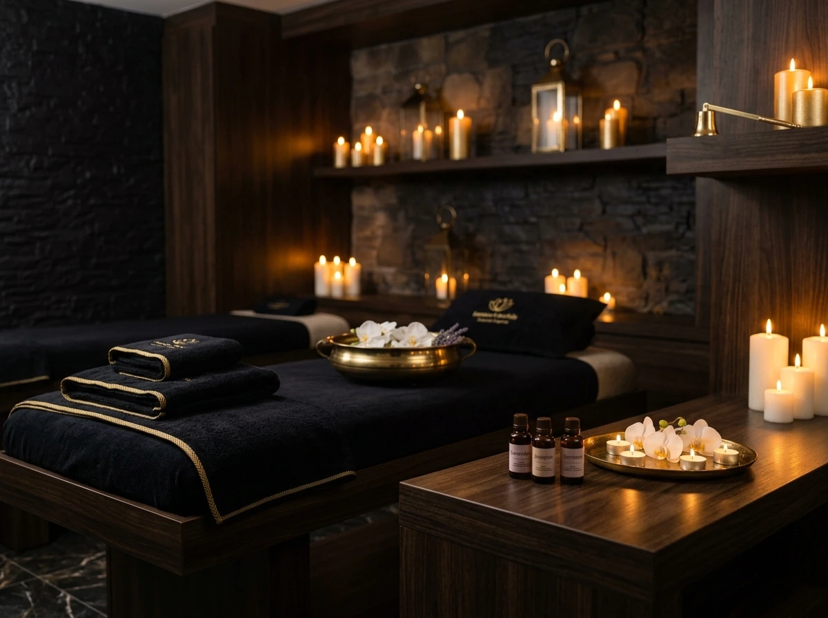 Luxury spa welcome area